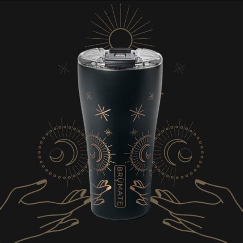 BruMate 32 oz Astral Collection Hilary Duff Midnight Meditation Leak Proof Cup.